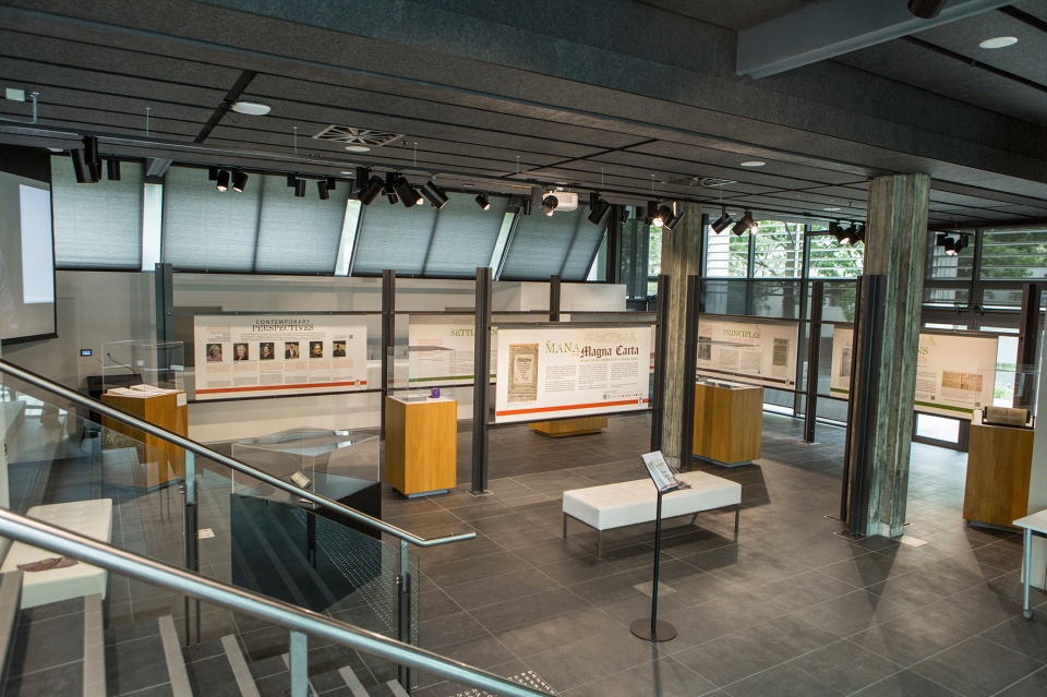 The Mana of the Magna Carta, exhibition in the Matariki exhibition space, 1.12.15